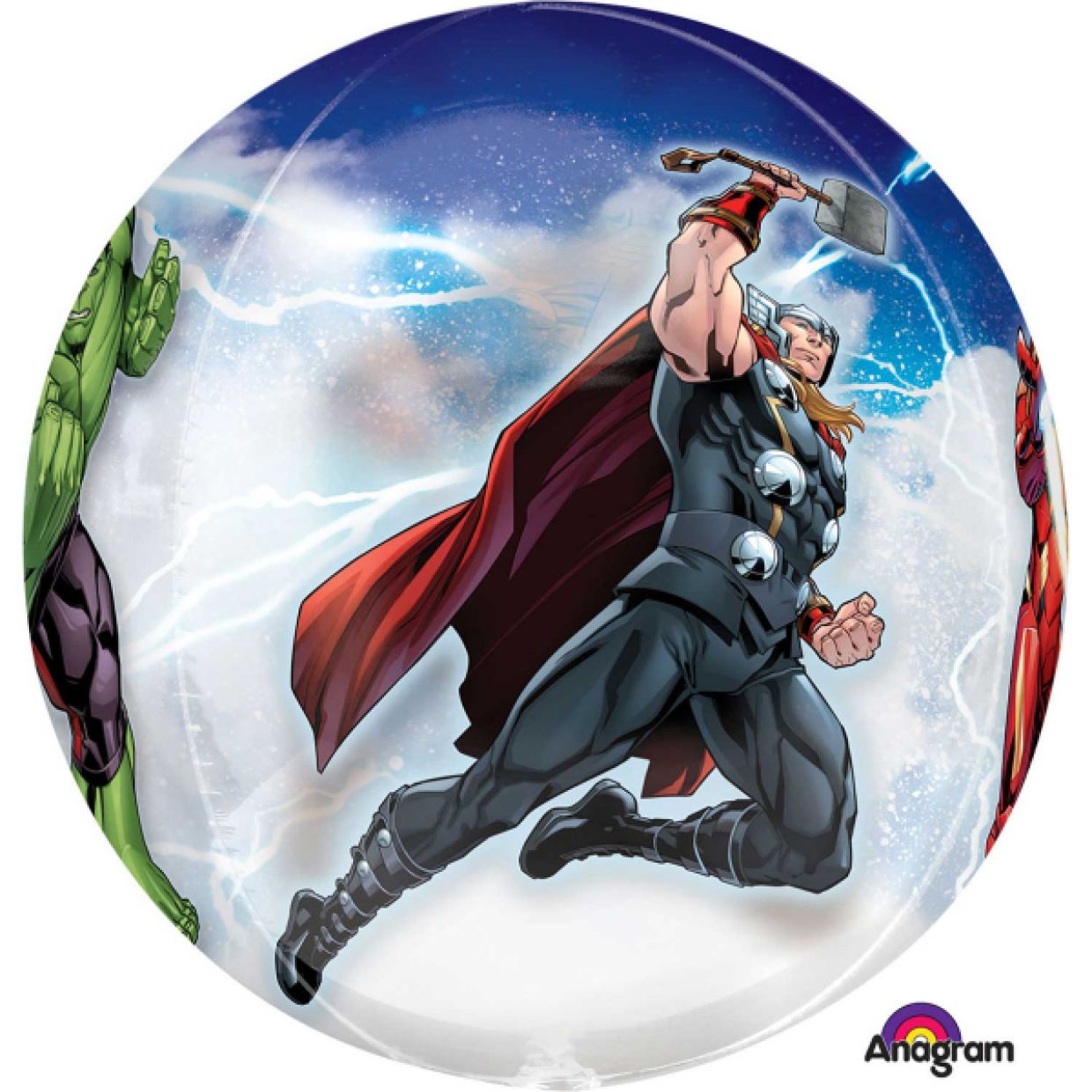 Avengers Clear Round Foil Balloon