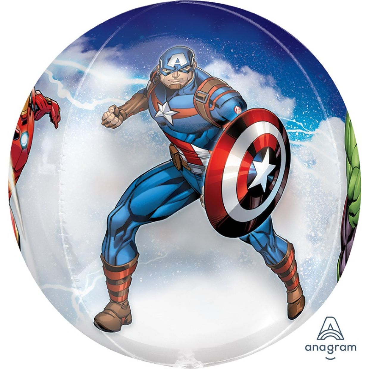 Avengers Clear Round Foil Balloon