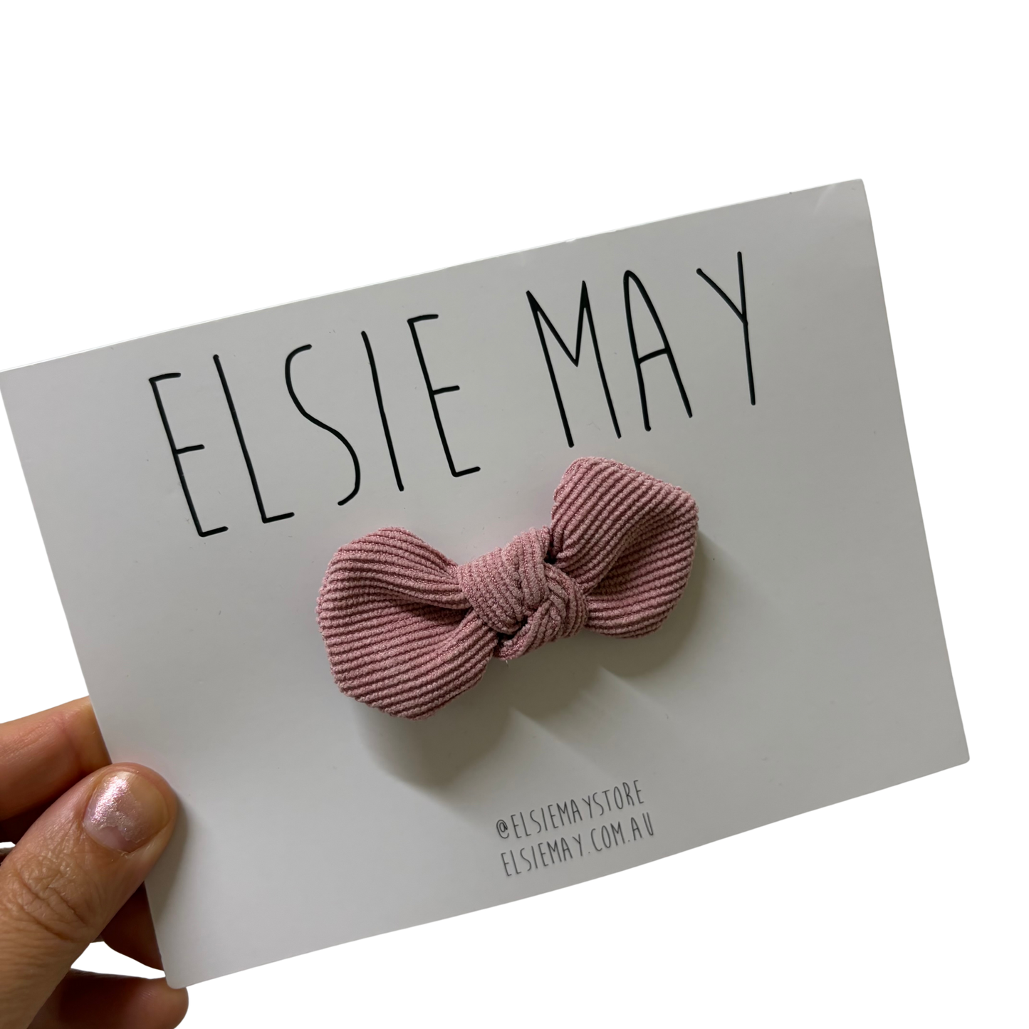 Bow Clip Pink