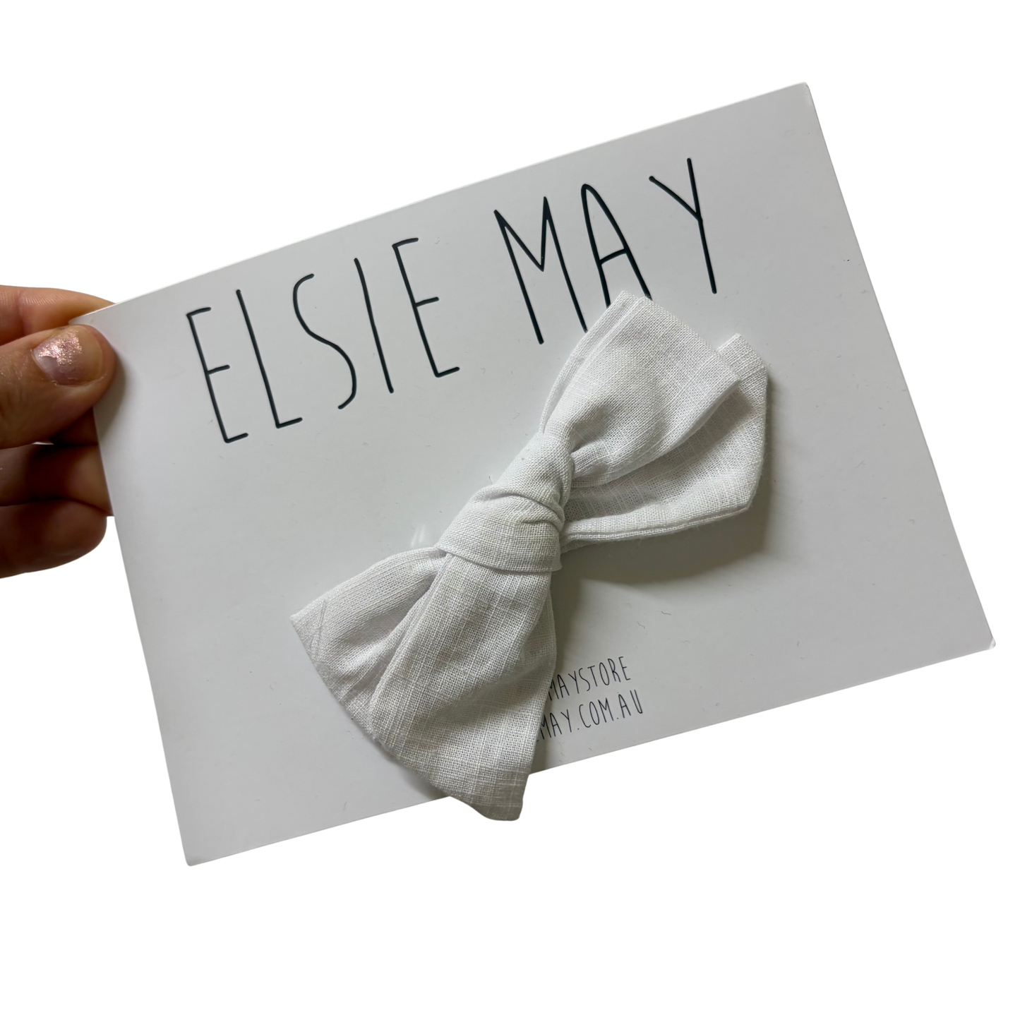 Bow Clip White