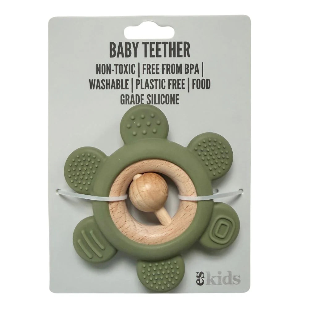 Teether Flower Olive