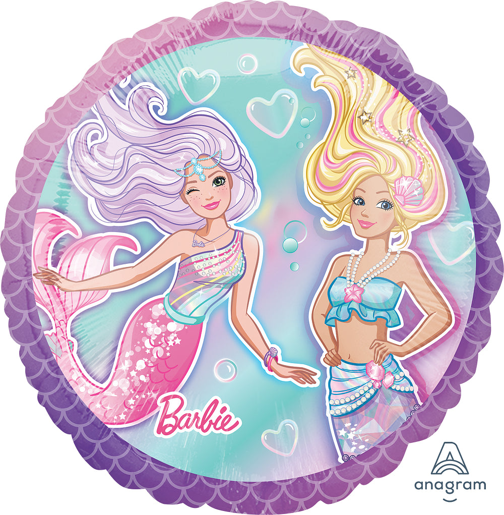 Mermaid Barbie Foil Balloon