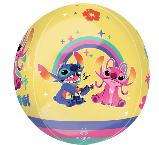 Stitch & Angel Round Foil Balloon
