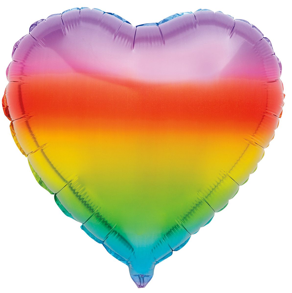 Rainbow Heart Foil Balloon