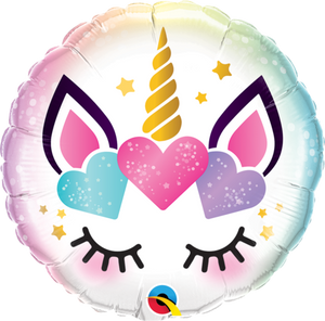 Blushing Unicorn Foil Balloon