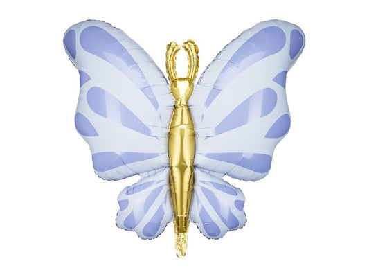 Belle Butterfly Blue Foil Balloon