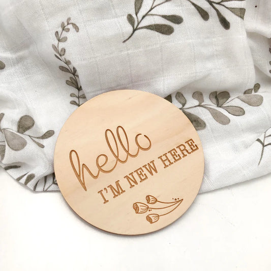 Baby Plaque - Hello I’m New Here