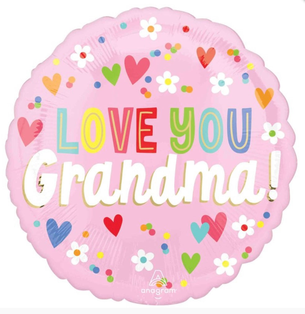Love You Grandma Foil Balloon