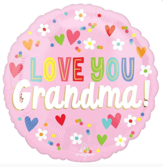 Love You Grandma Foil Balloon