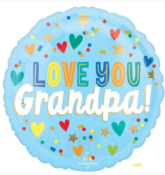 Love You Grandpa Foil Balloon