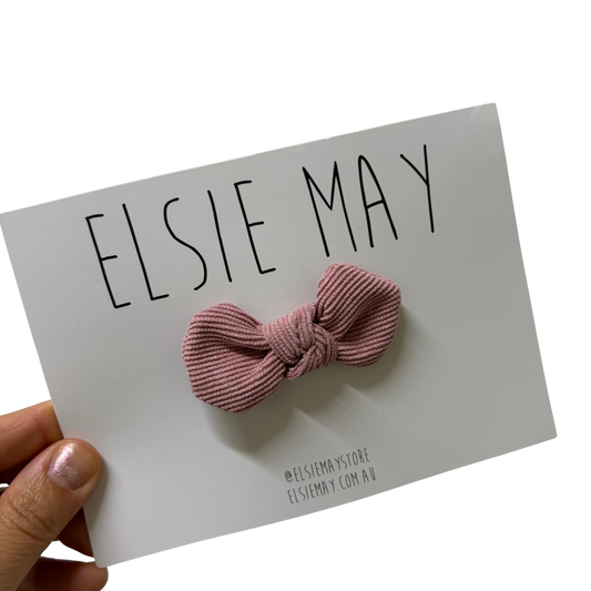 Bow Clip Pink