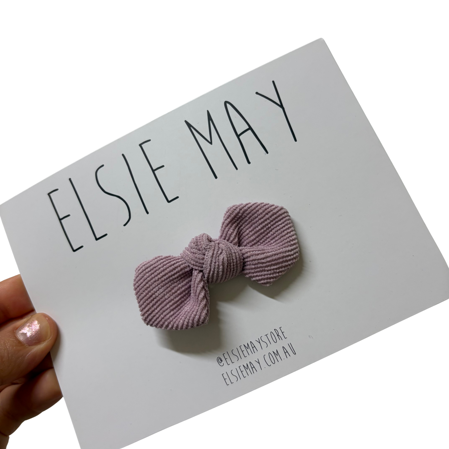 Bow Clip Mauve