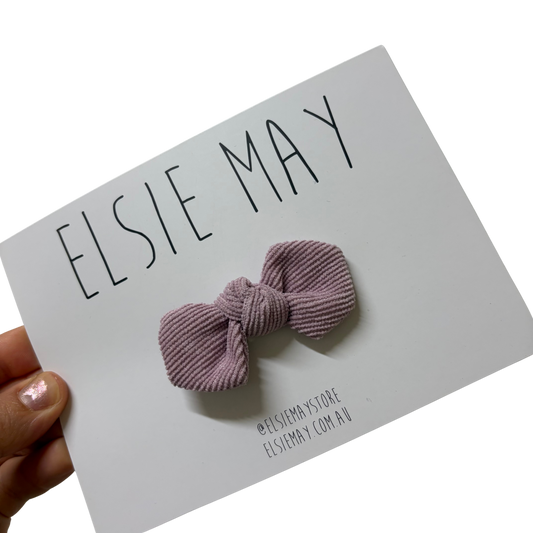 Bow Clip Mauve