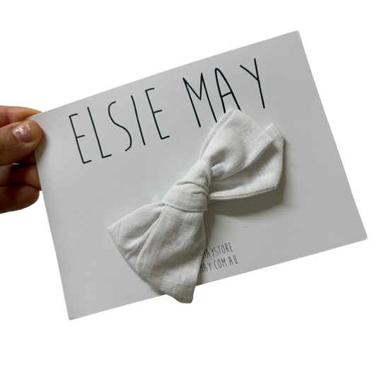 Bow Clip White