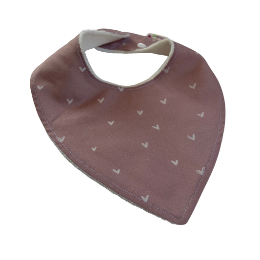 Bib Blush Pink Hearts
