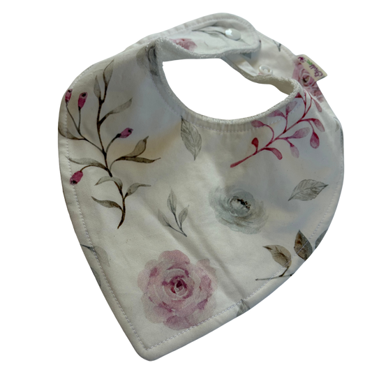 Bib Floral White