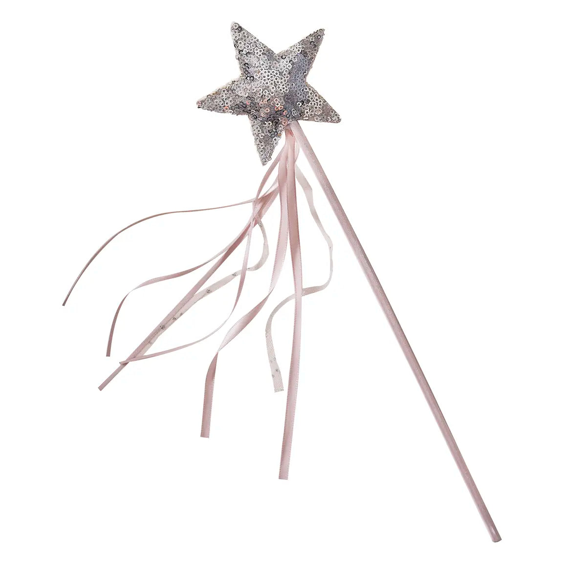 Star Wand Pink & Silver Sequin