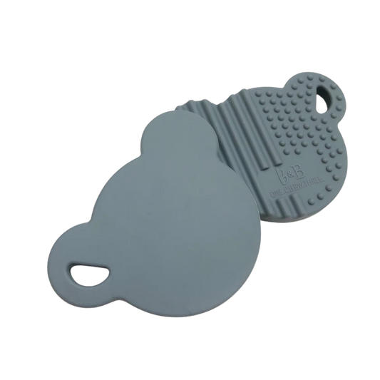 Teether BEAR Silicone Grey