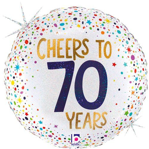 Cheers to 70 years Foil Balloon
