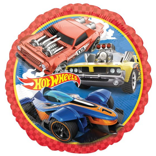 Hot Wheels Round Foil Balloon