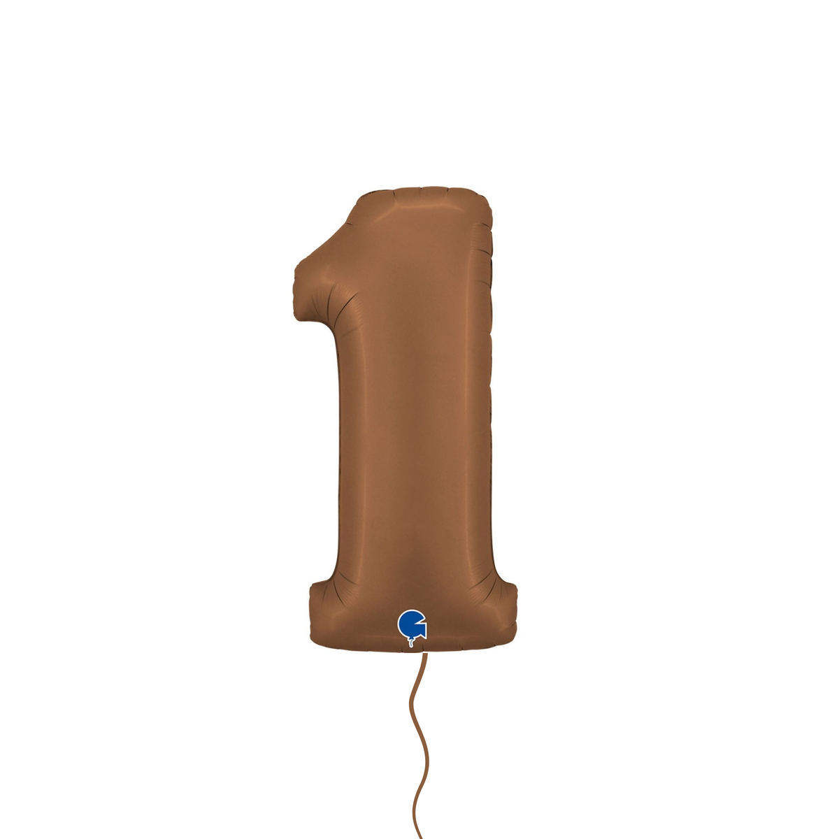 Chocolate Brown Number Foil Balloon