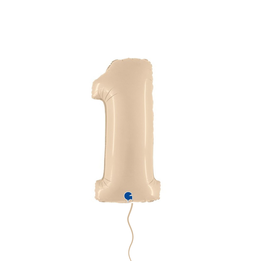 Nude Number Foil Balloon