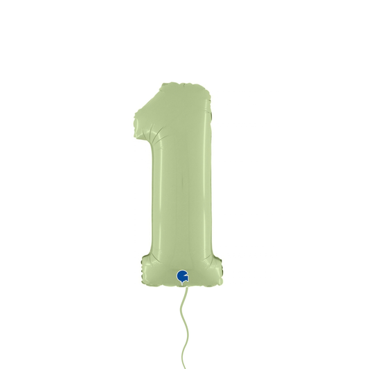 Green Number Foil Balloon