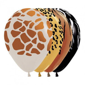 Animal & Jungle Print Latex Balloons