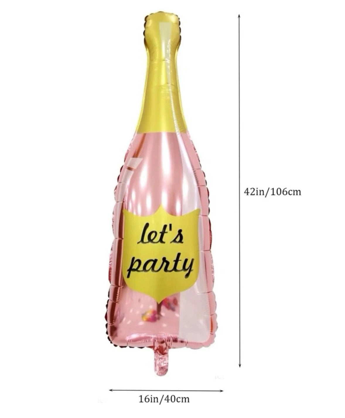Let’s Party Bubbly Bottle Foil Balloon
