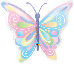 Butterfly Pastel Foil Balloon