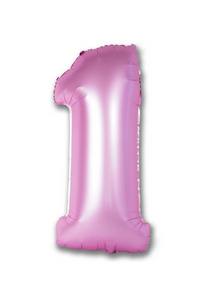 Flamingo Pink Number Foil Balloon