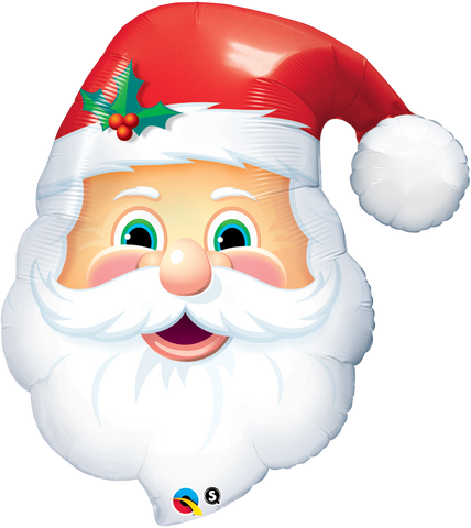 Cheerful Santa Foil Balloon