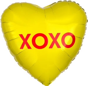 xoxo Candy Heart Foil Balloon