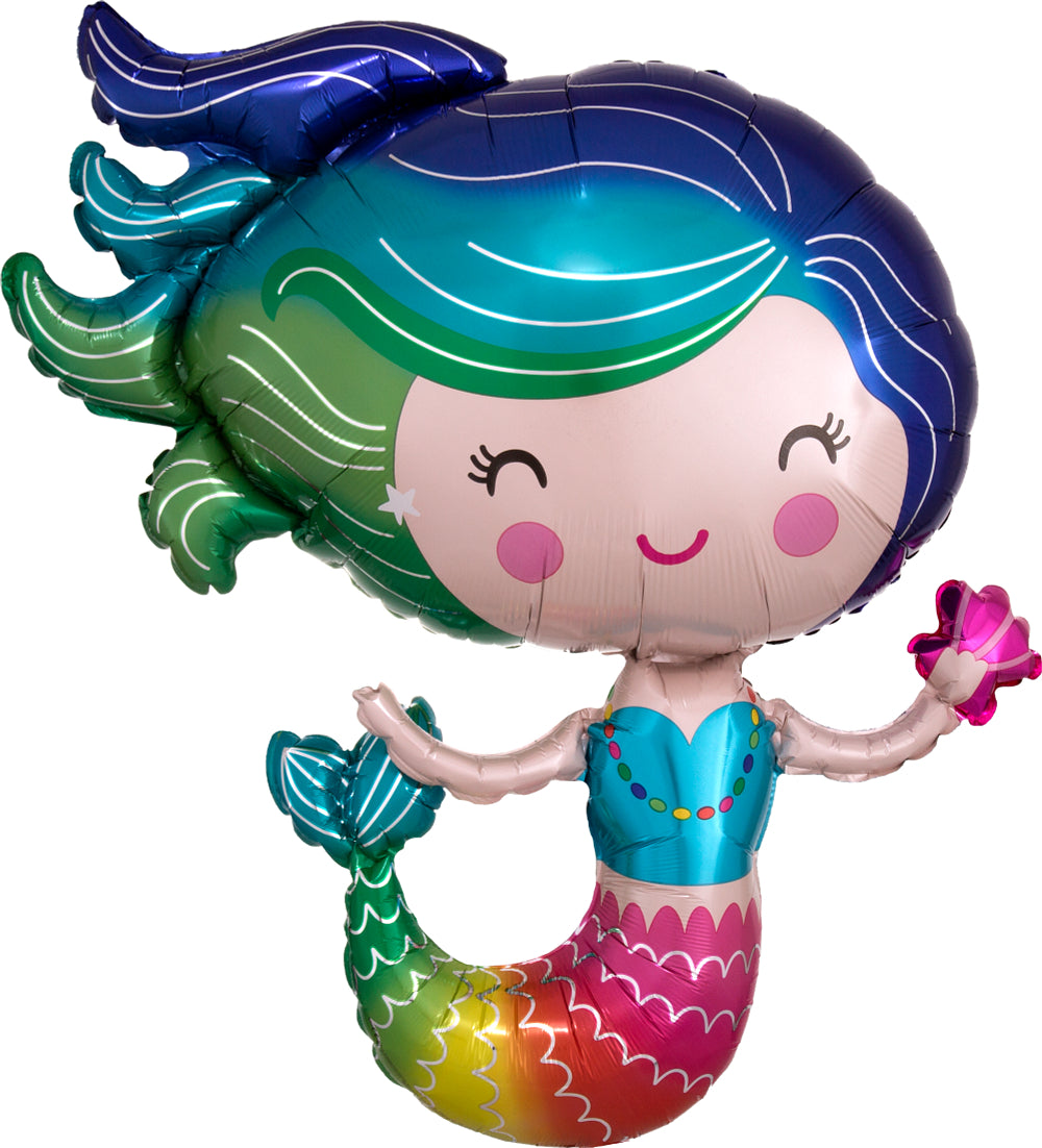 Bright Mermaid Foil Balloon