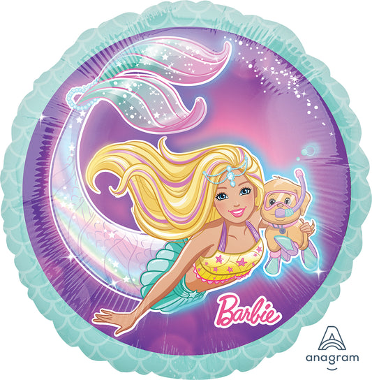 Mermaid Barbie Foil Balloon