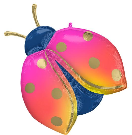 Bright Ladybug Foil Balloon