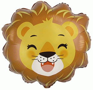 Cheerful Lion Foil Balloon
