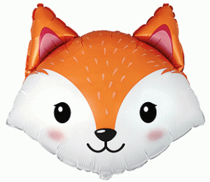 Fox Cutie Foil Balloon