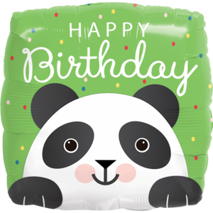 Panda Happy Birthday Foil Balloon
