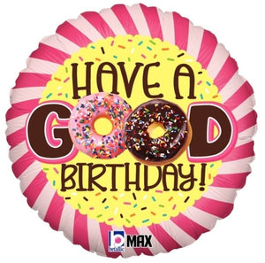 Donut Birthday Foil Balloon