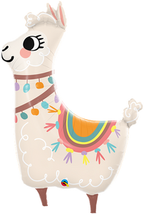 Llama Pastel Foil Balloon