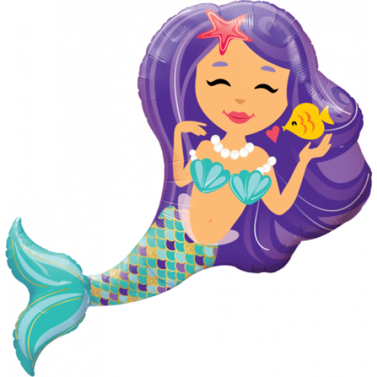 Pretty Mermaid Foil Balloon