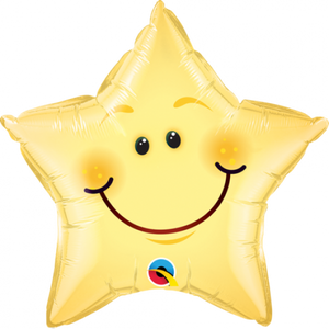 Smiling Star Foil Balloon