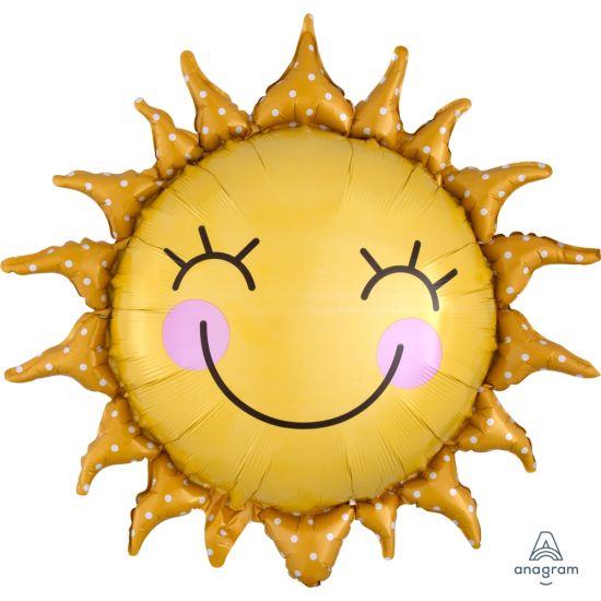 Smiling Sun Foil Balloon