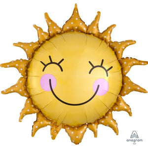 Smiling Sun Foil Balloon
