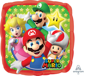 Super Mario Characters Foil Balloon
