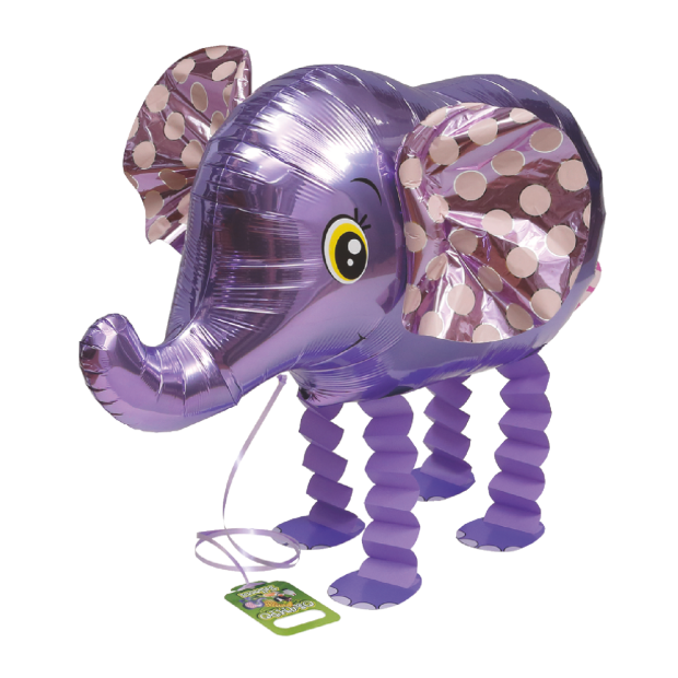Walking Elephant Foil Balloon