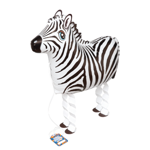 Walking Zebra Foil Balloon