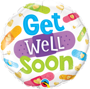 Get Well Soon Bandages Foil Balloon