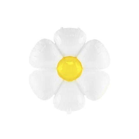 White Daisy Foil Balloon